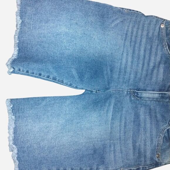 democracy high waisted blue denim shorts - Picture 3 of 6